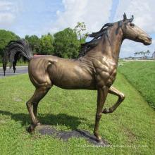 Custom colors and models casting bronze riding horse sculpture for garden decoration